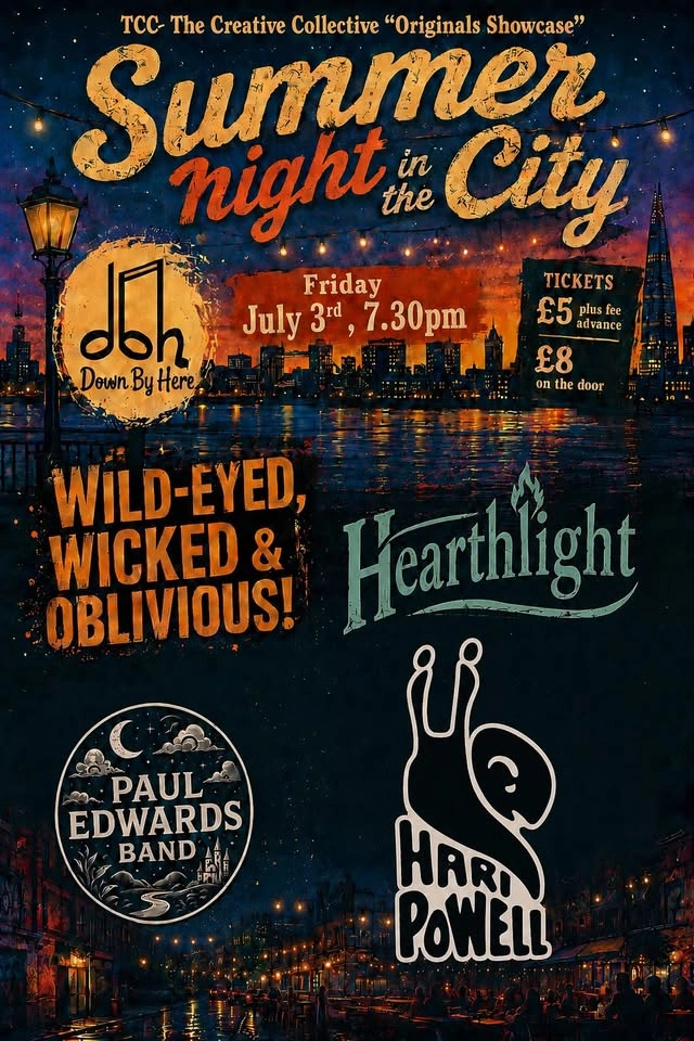 Wild Eyed, Wicked & Oblivious + Hearthlight + Paul Edwards Band + Hari Powell