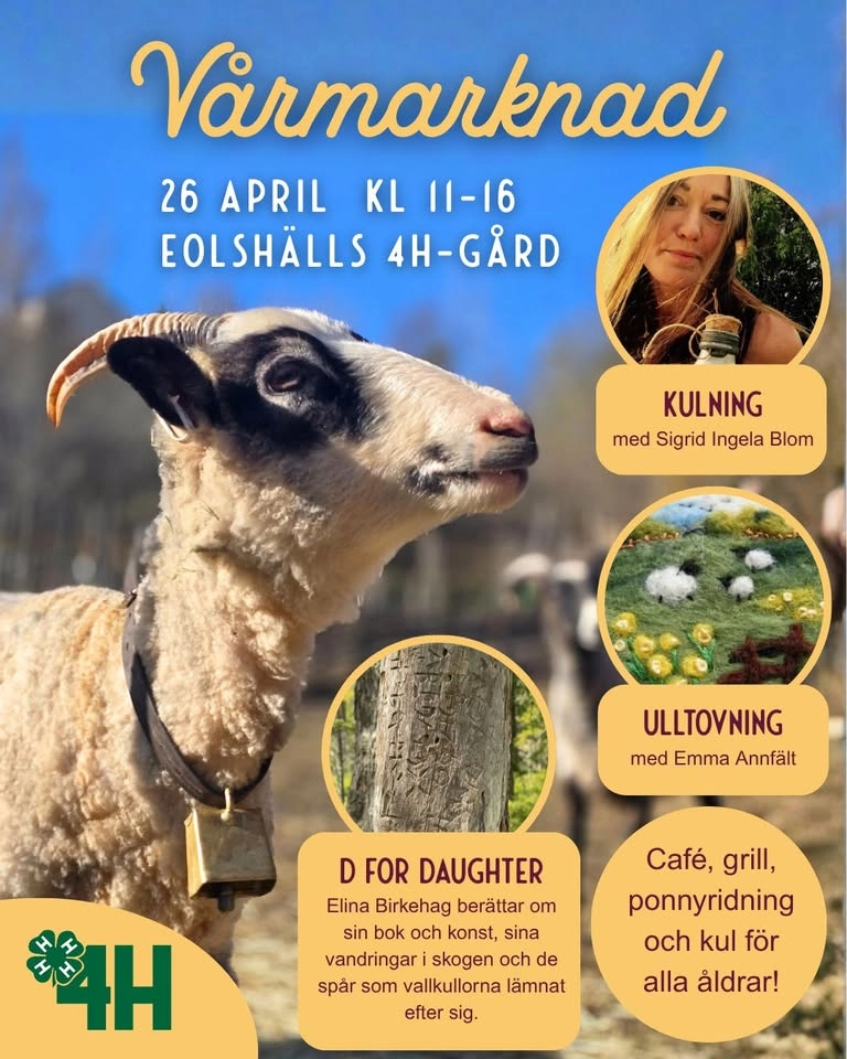 Vårmarknad på Eolshälls 4H i Hägersten