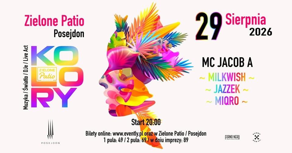 KOLORY x Zielone Patio | 29.08.2026 | Szczecin – Posejdon 🎉