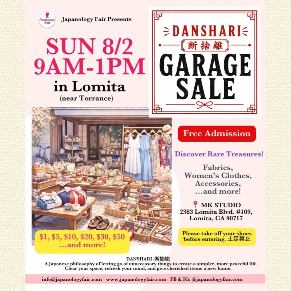 🛍️ DANSHARI (断捨離) GARAGE SALE in Lomita (near Torrance)