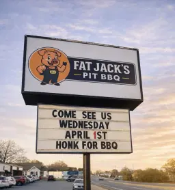 Fat Jacks Pit BBQ Opening Day