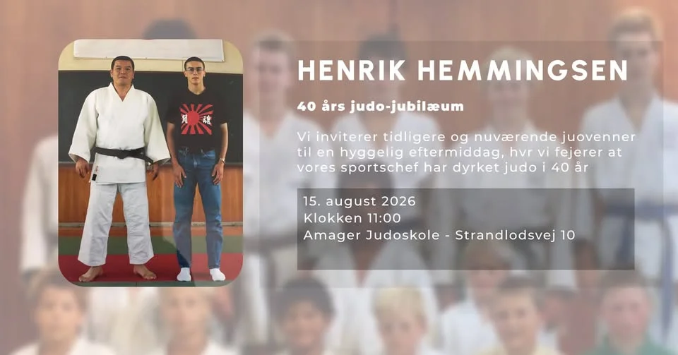 40 års judo jubilæum