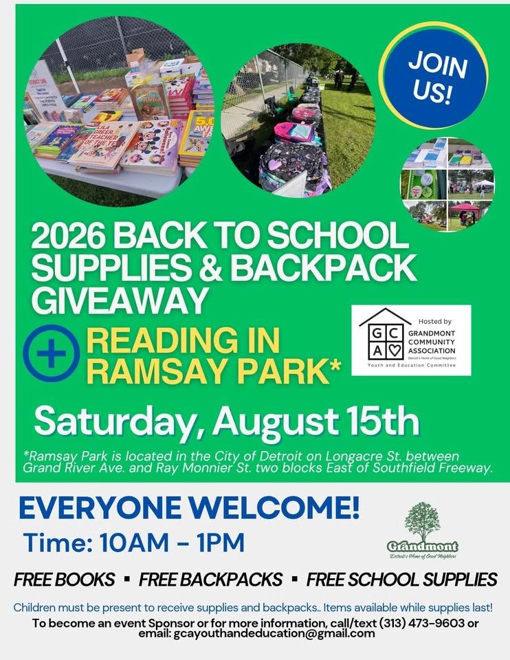 Reading in Ramsay Park: a Back-to-School Backpack and School Supply Giveaway