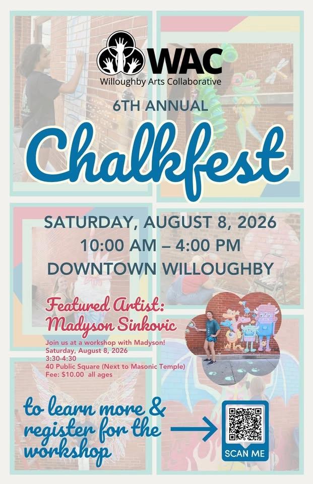 6th Annual CHALKFEST - Featuring Artist Madyson Sinkovic