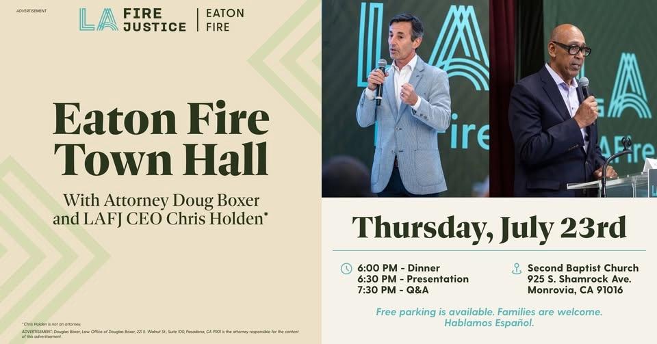Eaton Fire Town Hall