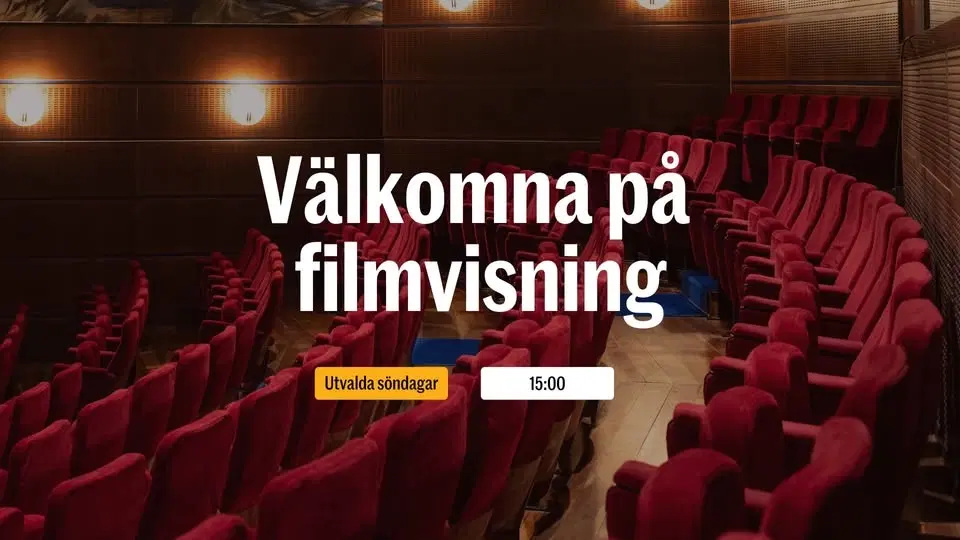 Välkomna på filmvisning! För hotellgäster & Strawberrymedlemmar.