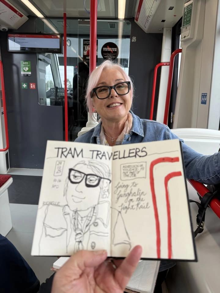Tram. Stop. Sketch Eat.