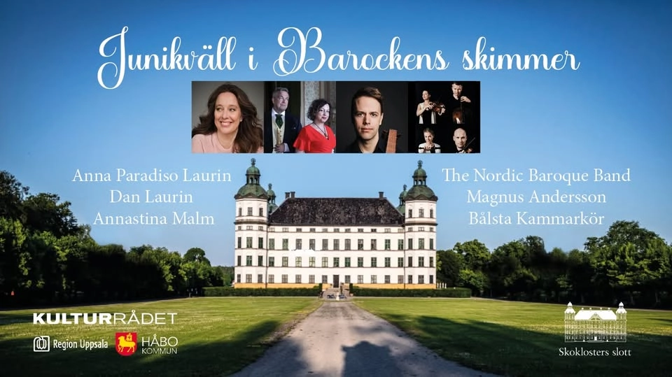 Junikväll i Barockens skimmer på Skokloster slott