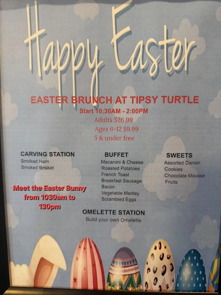 Easter Brunch with Carving and Omelette Stations with Easter Bunny Visit