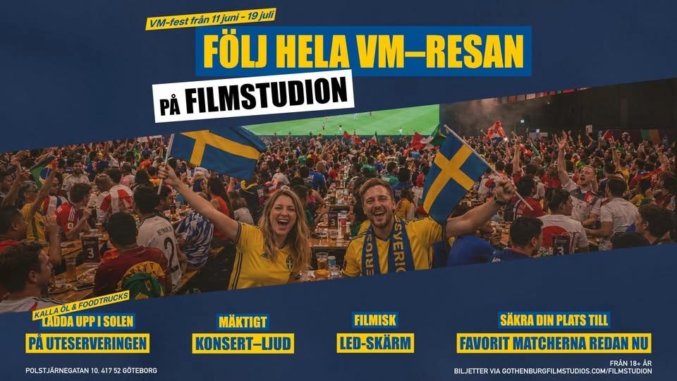 FOTBOLLS-VM PÅ FILMSTUDION