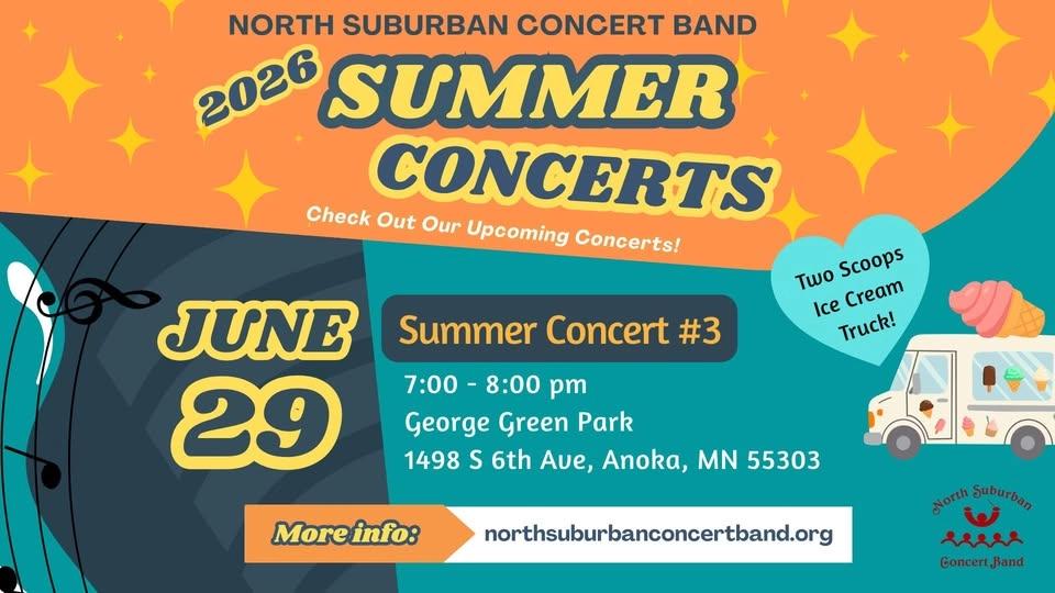 North Suburban Concert Band - Summer Concert #3 - Anoka, MN