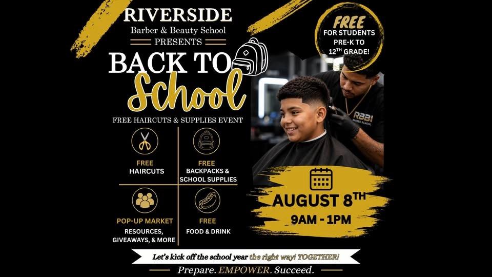 2026 Back To School Free Haircuts & School Supplies