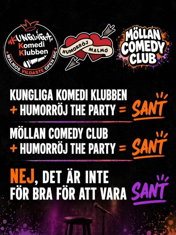 KKK + Möllan Comedy @ Humorröj THE PARTY!
