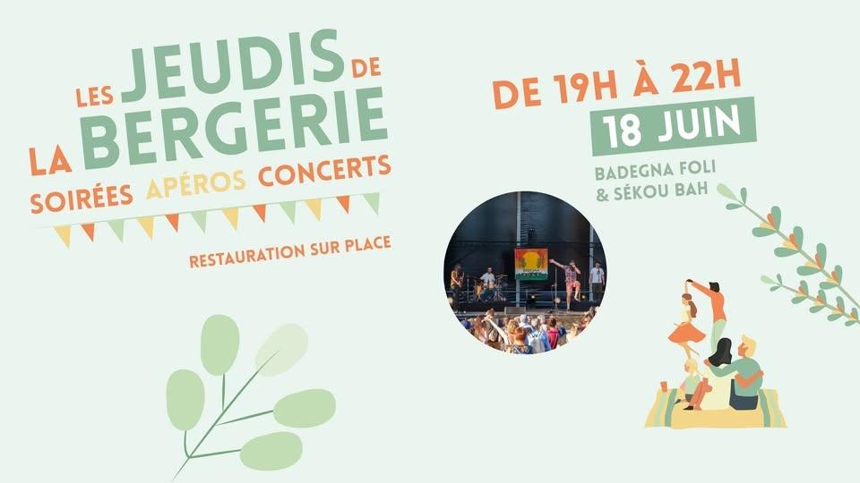 LES APÉROS CONCERTS DE LA BERGERIE accueillent Badegna Foli & Sékou Bah