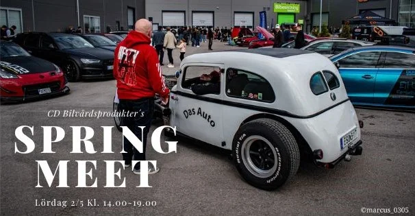 CD Bilvårdsprodukter´s Spring Meet & Burnout-show