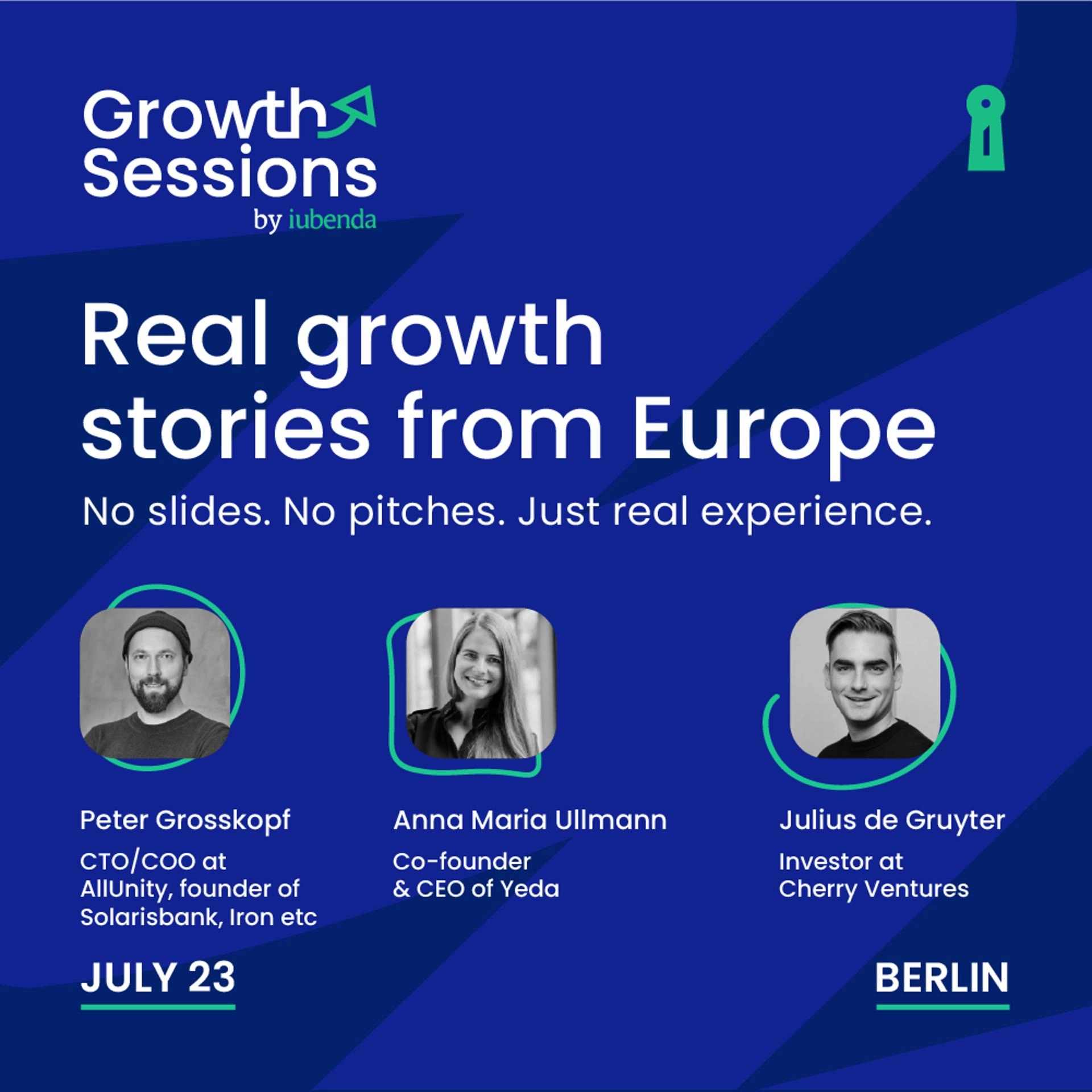 Growth Sessions by iubenda | Berlin 23.7