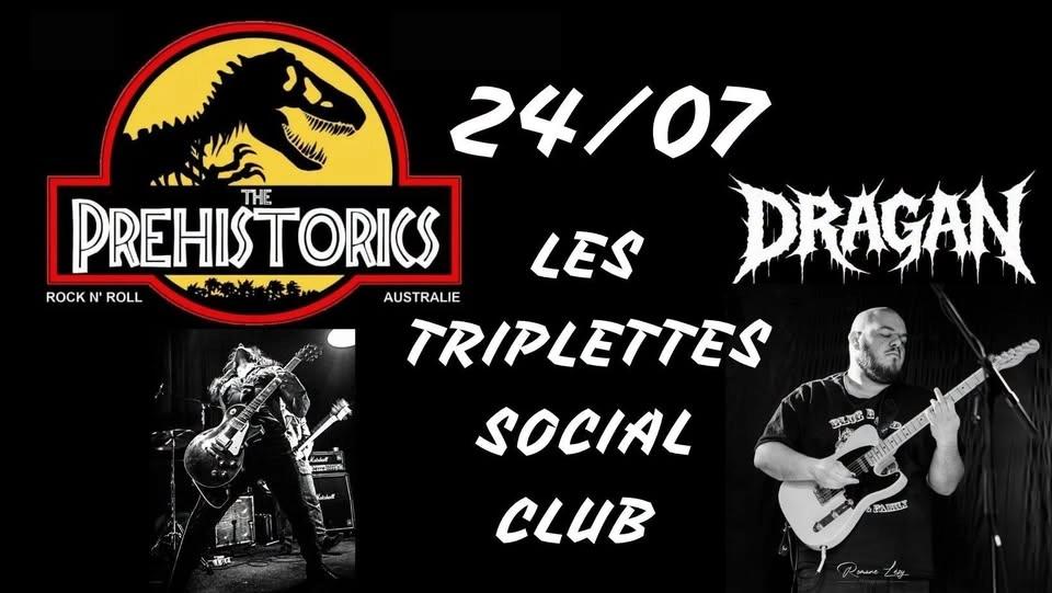 The prehistorics et Dragan en concert aux Triplettes Social Club
