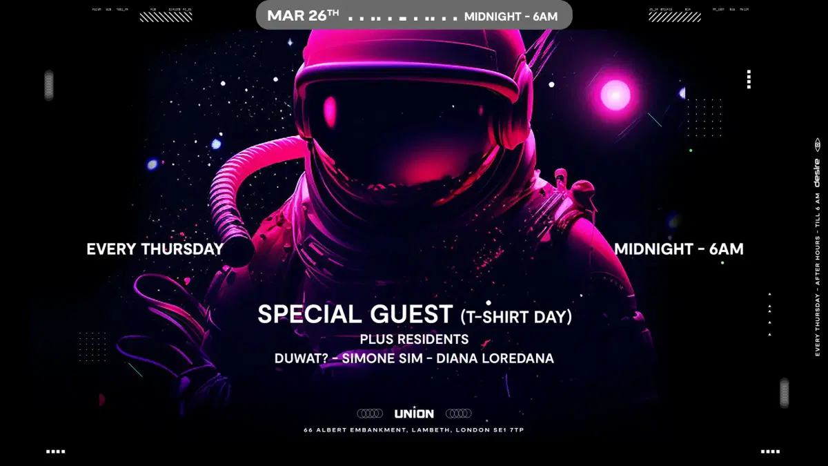 DESIRE - Weekly Thursday After Party - SPECIAL GUEST