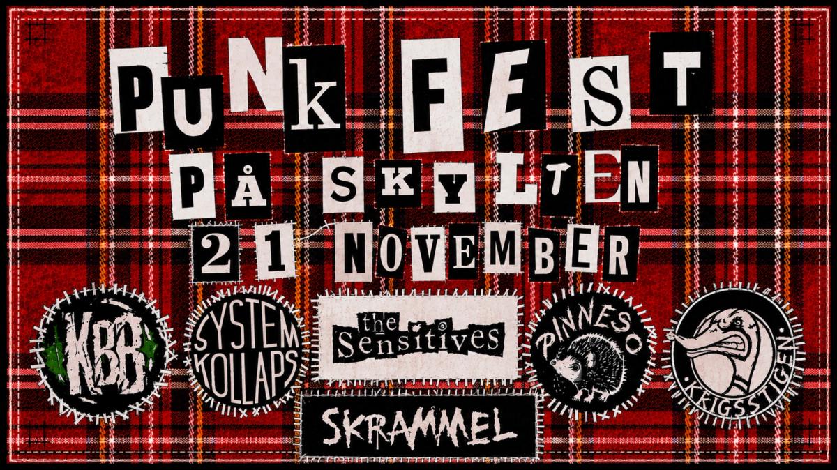 PUNK FEST PÅ SKYLTEN