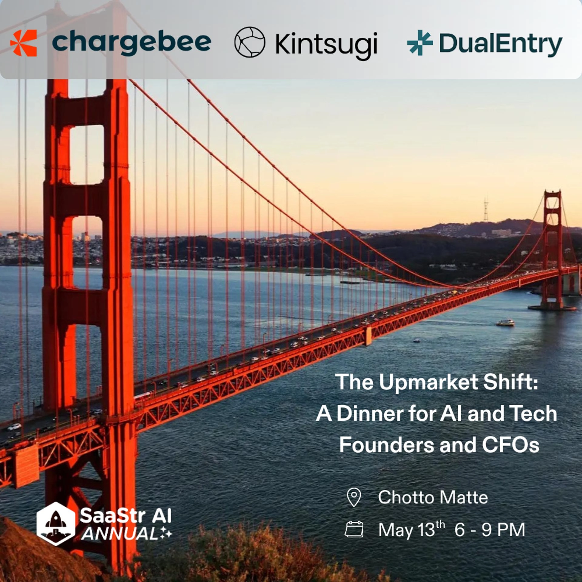 The Upmarket Shift: A Dinner for AI Founders and CFOs — SaaStr Week