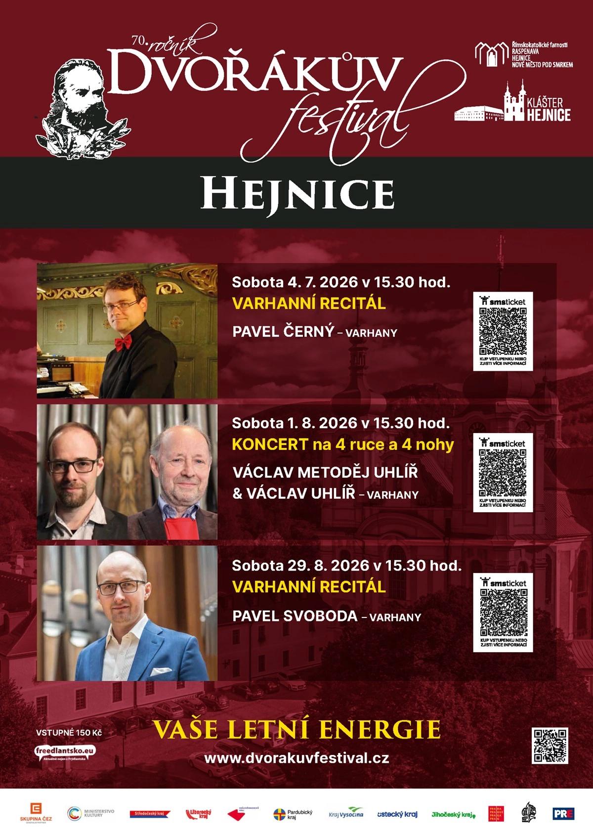 Dvořákův festival: Varhanní recitál
