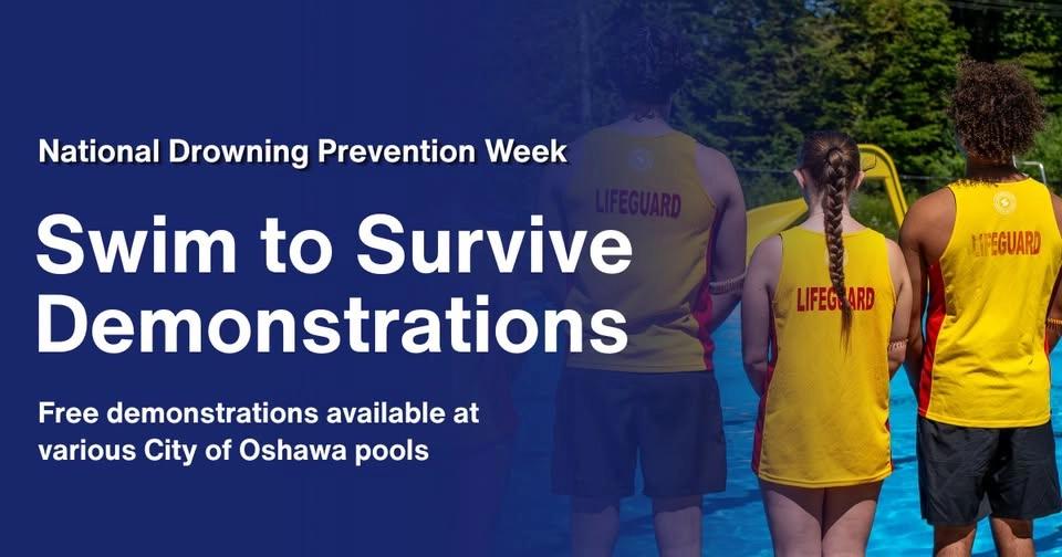 National Drowning Prevention Week - Swim to Survive demonstrations