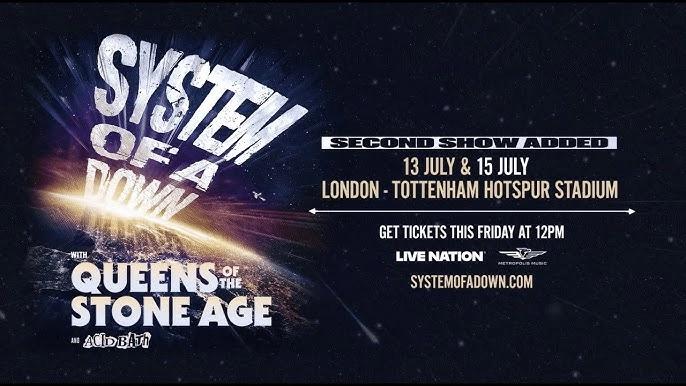London - July 15 - System of a Down