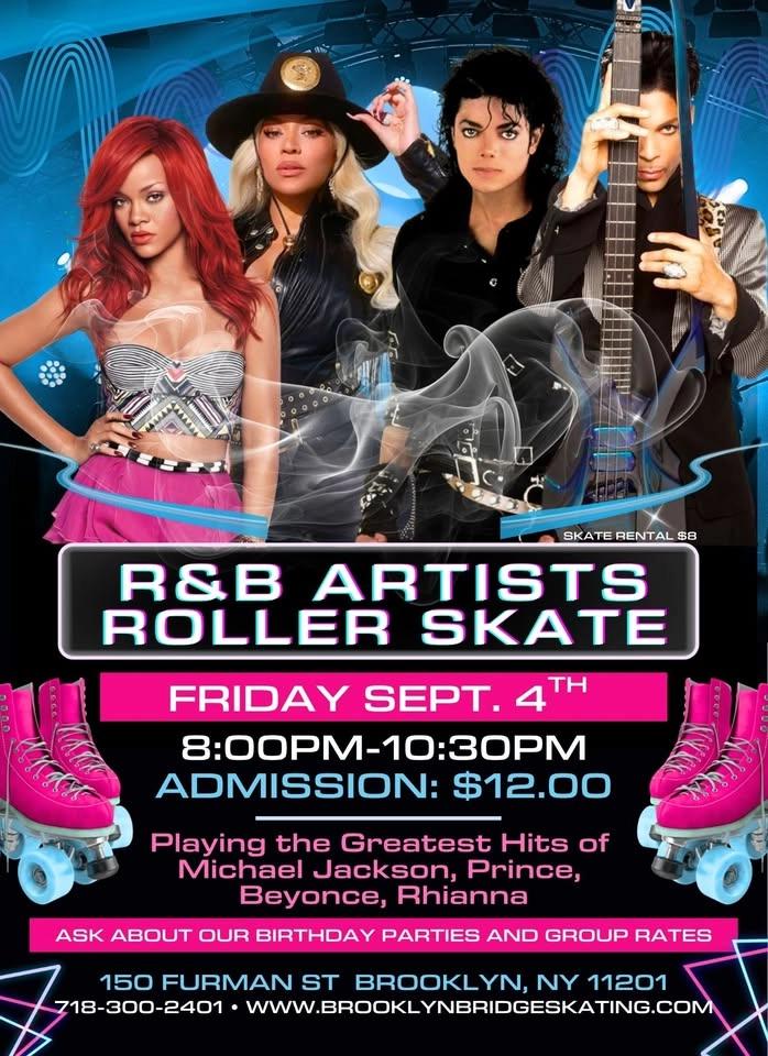 🎶🛼 R&B ARTISTS ROLLER SKATE NIGHT! 🛼🎶