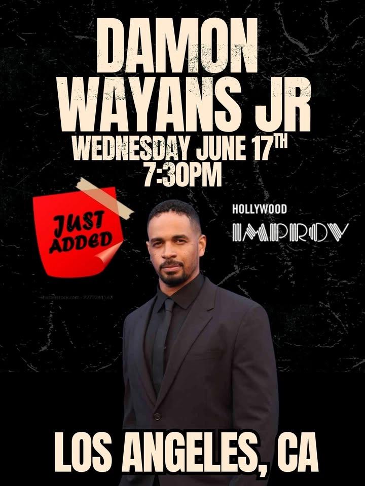 Damon Wayans Jr Live in LA This Wednesday!