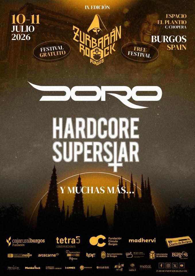 Zurbarán Rock Burgos 2026 - Free Admission
