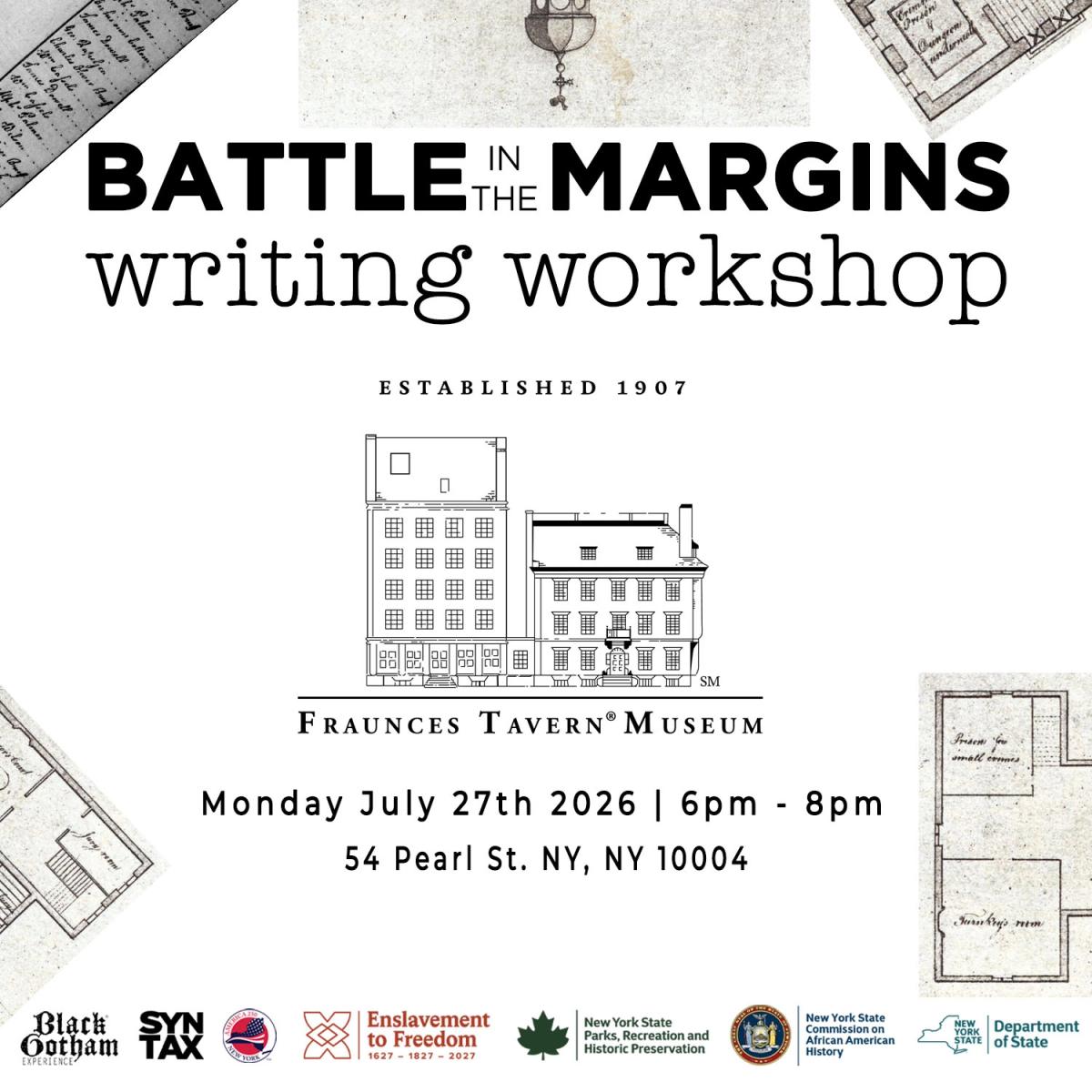 Fraunces Tavern Museum Writing Workshop