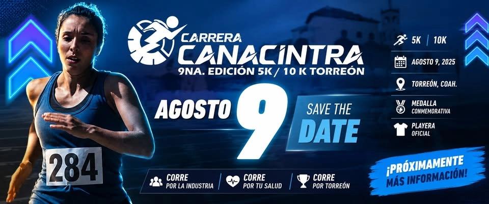 CANACINTRA TORREON 5K Y 10K.- 2026