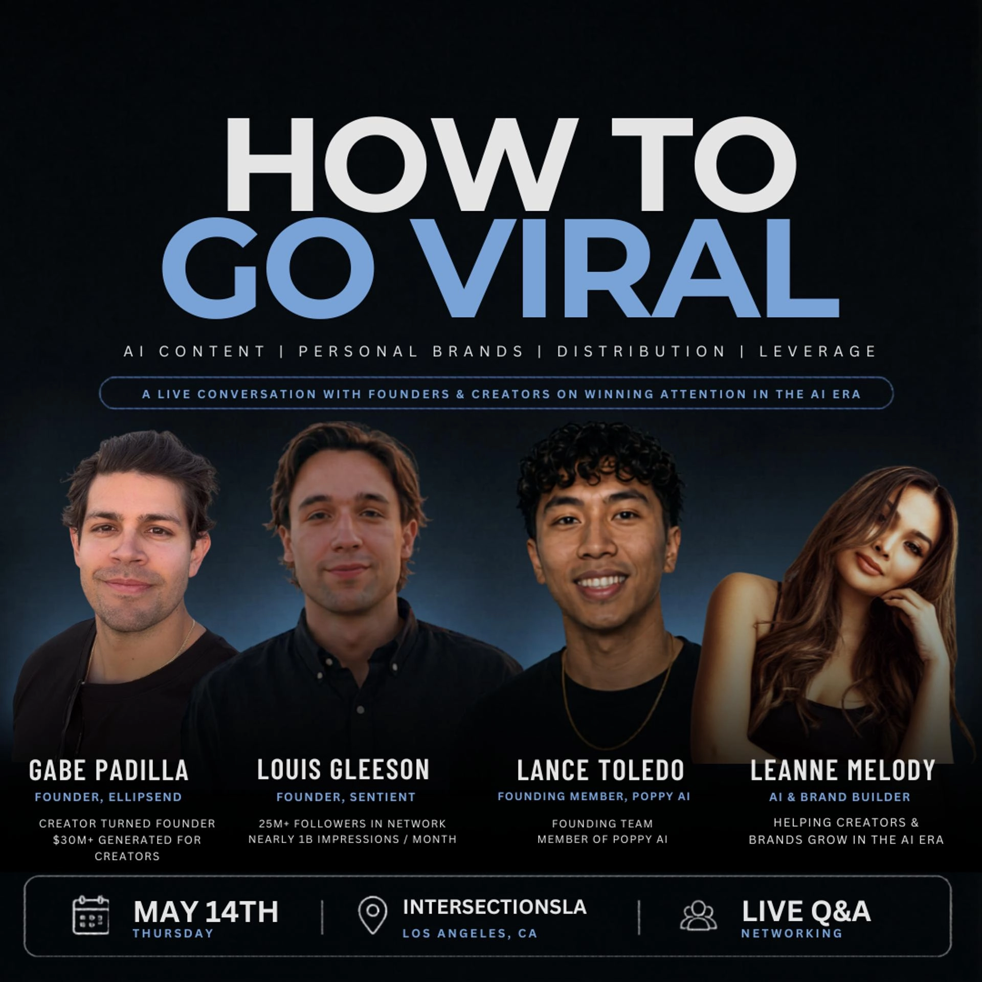 How To Go Viral – with Louis Gleeson (@chatgptricks), Leanne Melody, Gabe Padilla & Lance Toledo | AI & Social Media In 2026