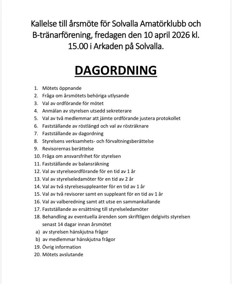 Årsmöte