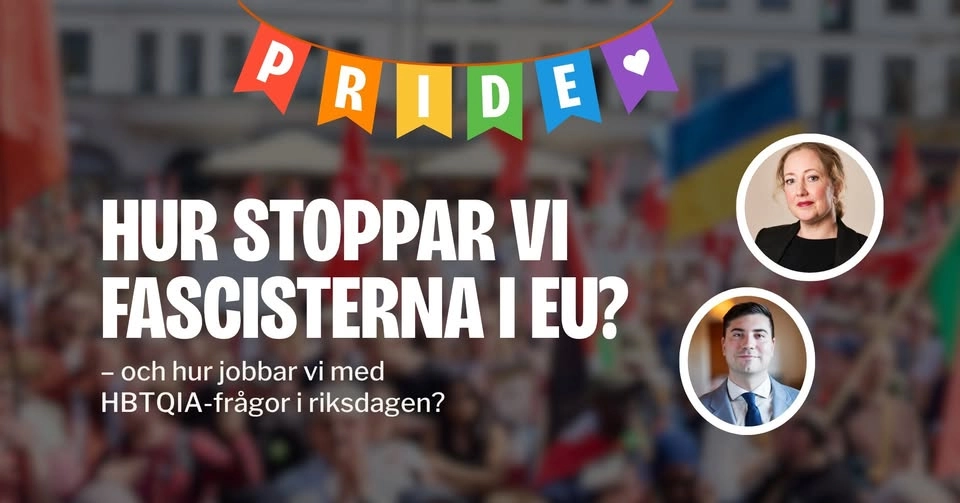 Hur stoppar vi fascisterna i EU och vad gör vi i riksdagen för hbtqia-frÄgor?