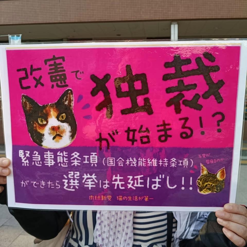 憲法改悪に絶対反対!毎月19日恒例の反自民カルト政治スタンディング@下関郵便局前 6/19(金)18:00〜