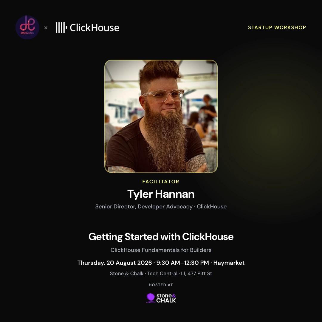 Getting Started with ClickHouse: A Startup Workshop