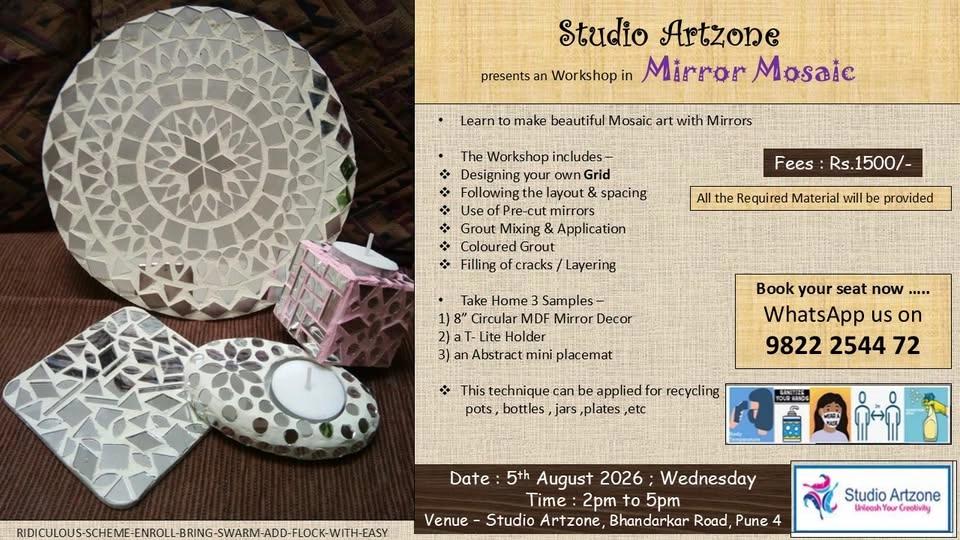 Mirror Mosaic Workshop