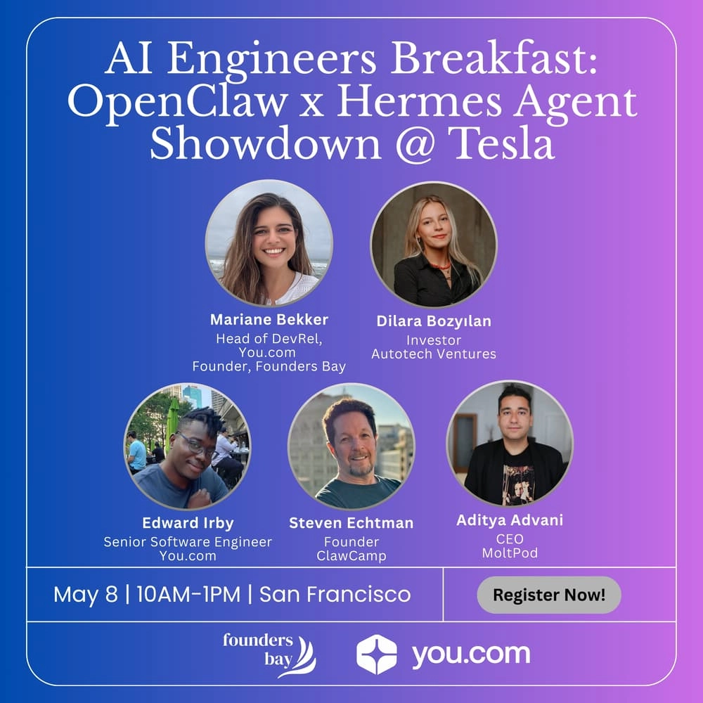 AI Engineers Breakfast: OpenClaw x Hermes Agent Showdown @ Tesla
