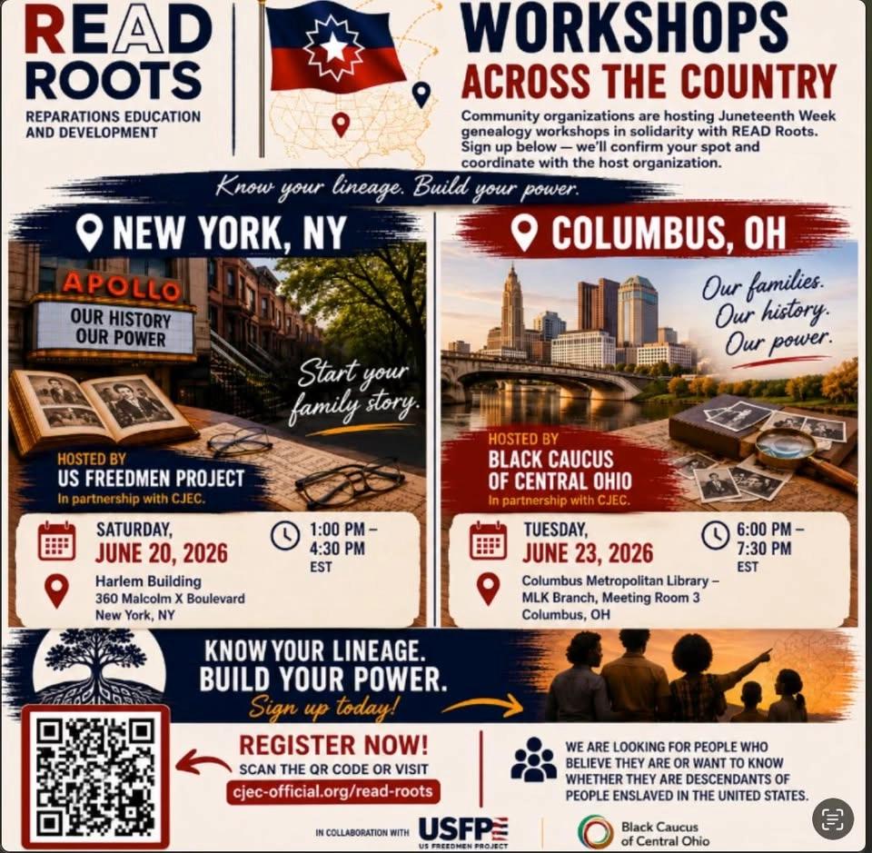 Read Roots- Reparations Education and Development - Harlem NY