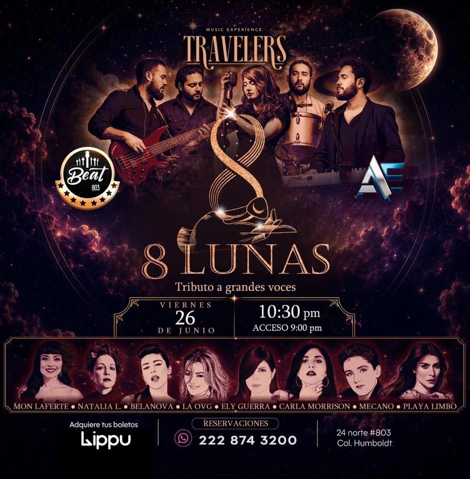 Noche 8 lunas en Beat 803 por The TRAVELERS