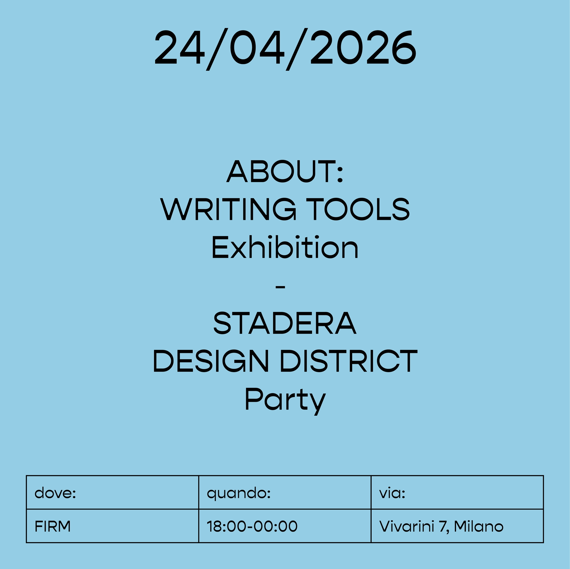 ABOUT: Exhibition SDD Party