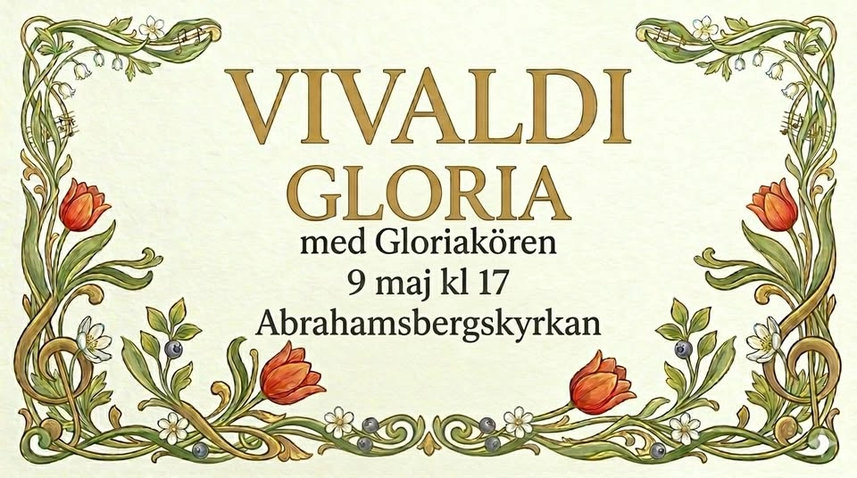 Vivaldis Gloria – Vårkonsert med Gloriakören & Stockholms symfoniorkester