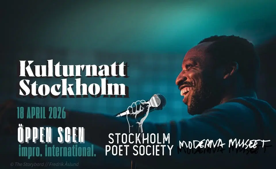 Kulturnatt Stockholm: Poesikväll med öppen scen & workshop