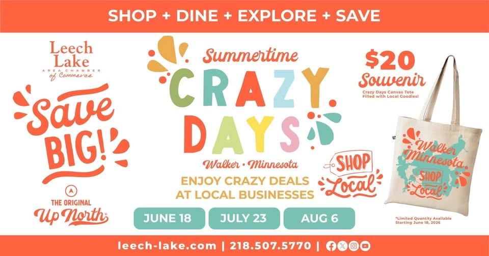 Crazy Days | Downtown Walker • Summertime • 2026