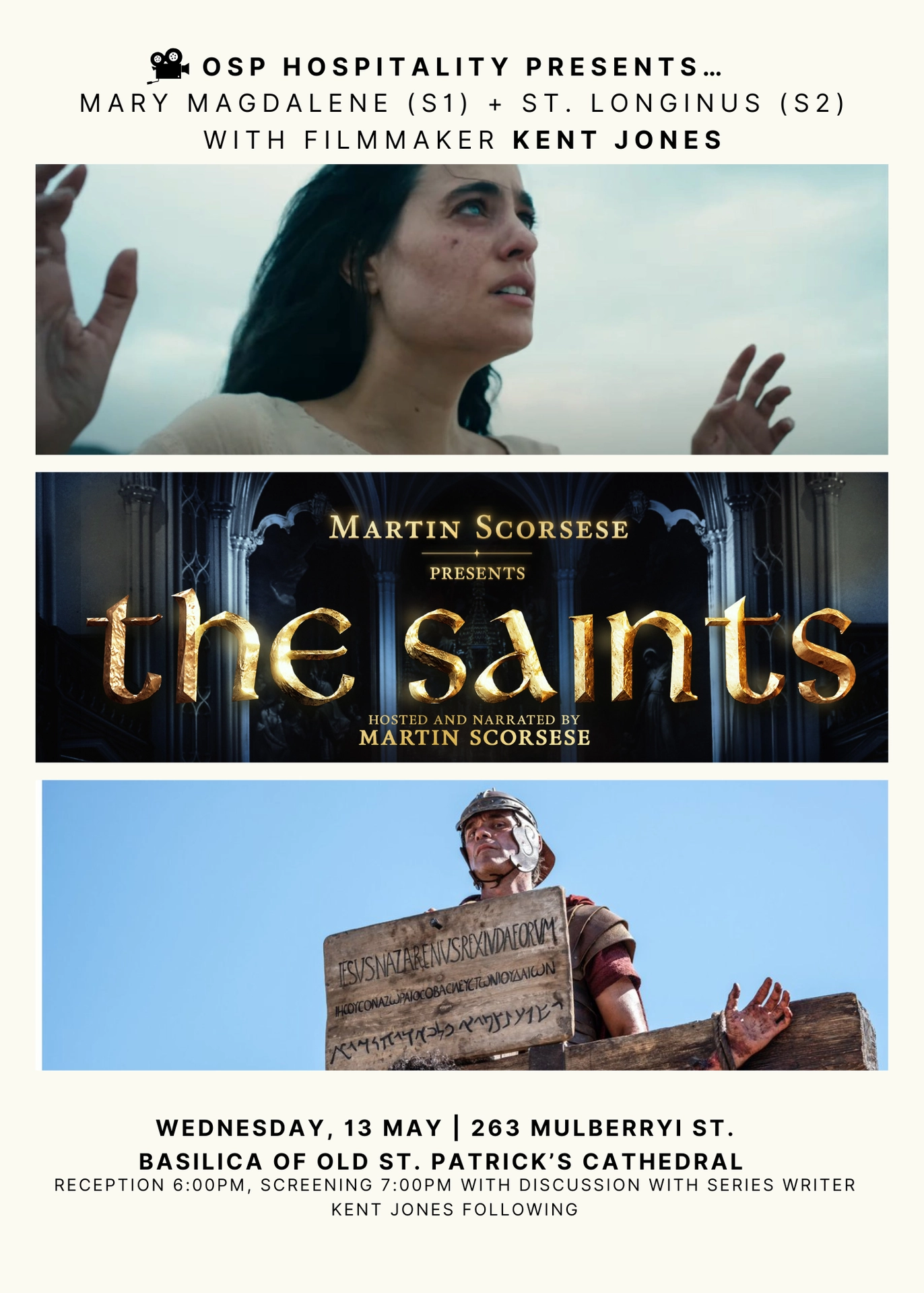 OSP Hospitality Presents… The Saints with Kent Jones