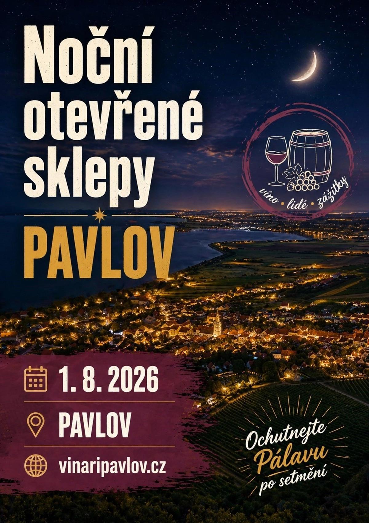 Noční otevřené sklepy v Pavlově