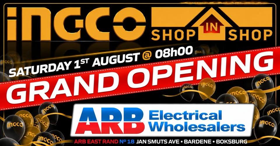 ARB East Rand INGCO Shop-in-Shop Grand Opening