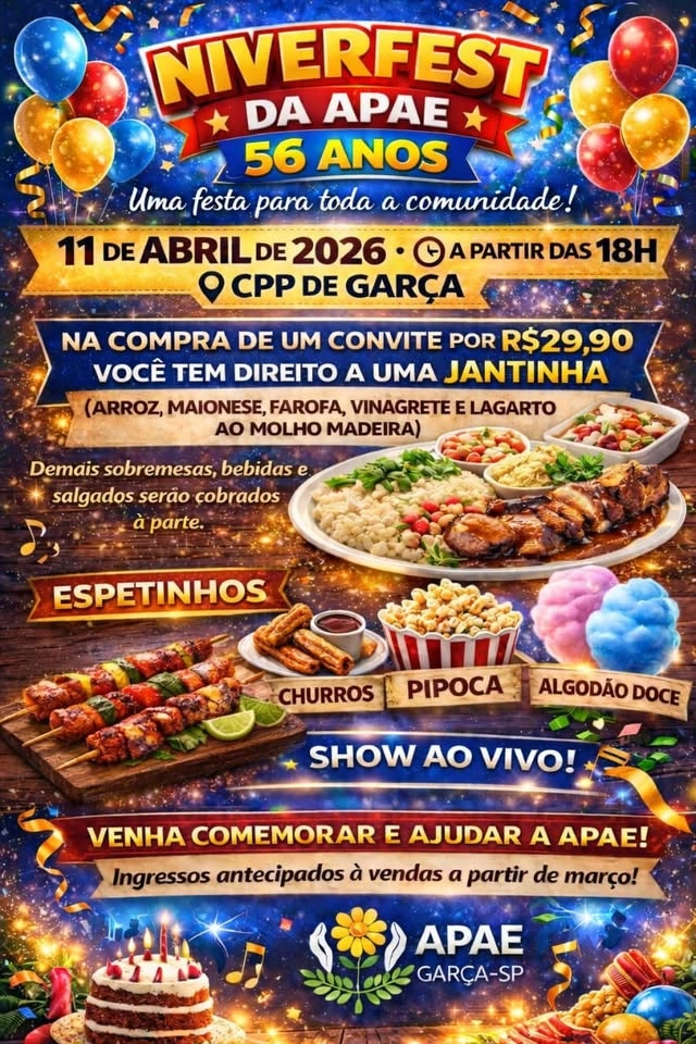 NIVERFEST DA APAE - 56 ANOS