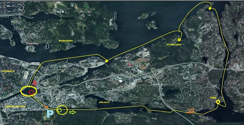 1 maj-paddling. Sickla ön runt - med Kajaksidan